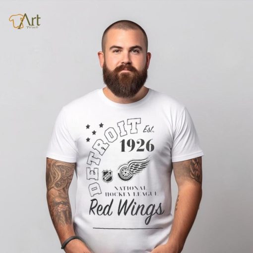 Detroit Red Wings Starter White Arch City Theme Graphic T Shirt