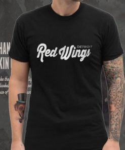Detroit Red Wings Starter x NHL Black Ice Black Cross Check Shirt