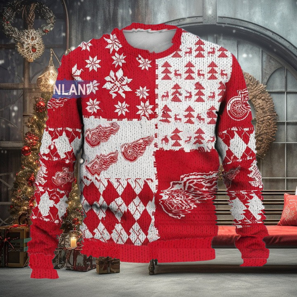 Detroit Red Wings Ugly Sweater Christmas Detroit Red Wings Ugly Sweater Christmas