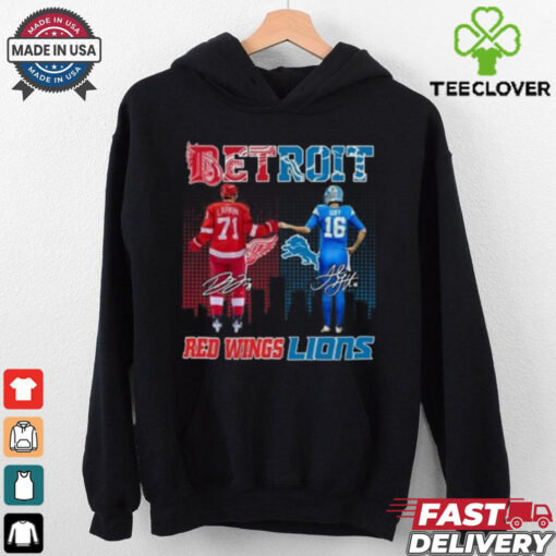 Detroit Red Wings x Detroit Lions Signature Unisex T Shirt