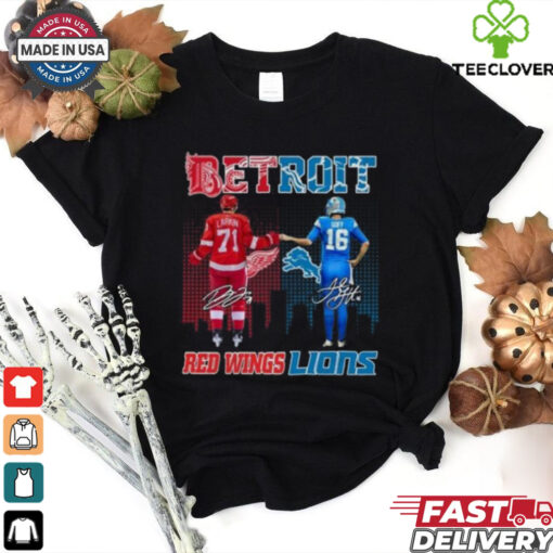 Detroit Red Wings x Detroit Lions Signature Unisex T Shirt