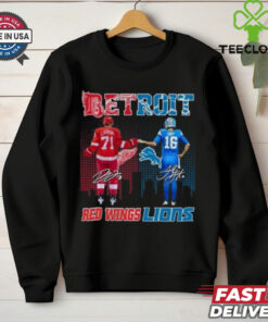 Detroit Red Wings x Detroit Lions Signature Unisex T Shirt