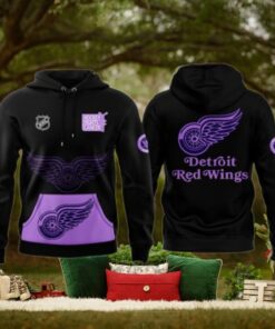 Detroit Red Wings x Hockey Fights Cancer 2024 Hoodie