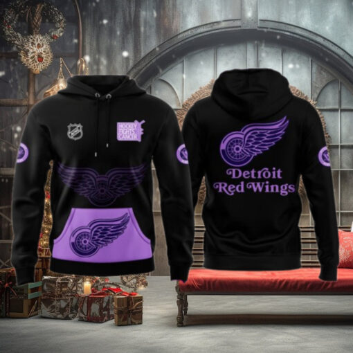 Detroit Red Wings x Hockey Fights Cancer 2024 Hoodie