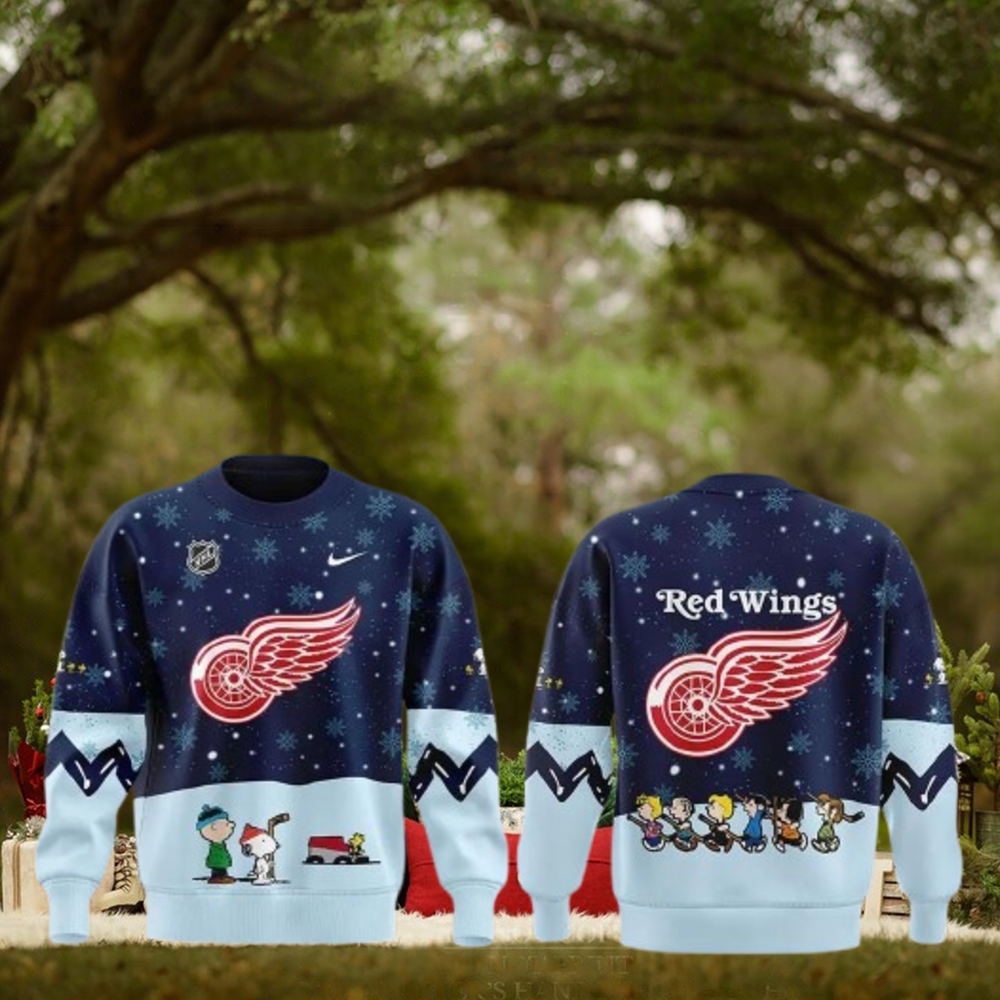 Detroit Red Wings x Peanuts & Snoopy Night Special Edition Sweater Detroit Red Wings x Peanuts & Snoopy Night Special Edition Sweater