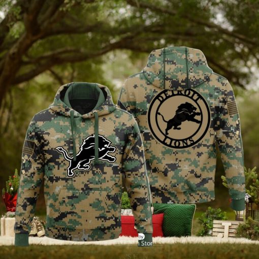 Detroit Salute To Service Veterans Day Army Hoodie 3D