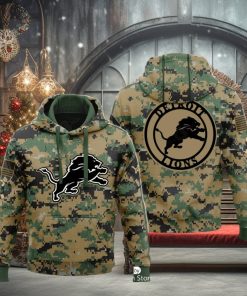 Detroit Salute To Service Veterans Day Army Hoodie 3D