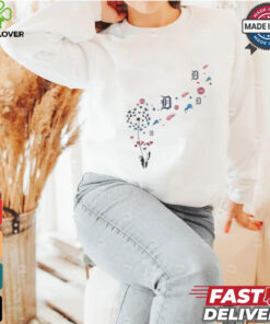 Detroit Sports Teams Floral Dandelion Shirt