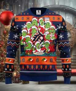 Detroit Tigers 12 Grinch Xmas Day Christmas Ugly 3D Xmas Sweater Christmas Gift For Fans