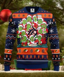 Detroit Tigers 12 Grinch Xmas Day Christmas Ugly 3D Xmas Sweater Christmas Gift For Fans
