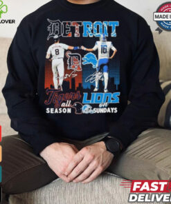 Detroit Tigers All Season X Detroit Lions On Sundays Shirt