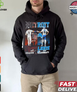 Detroit Tigers All Season X Detroit Lions On Sundays Shirt