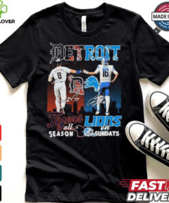 Detroit Tigers All Season X Detroit Lions On Sundays Shirt