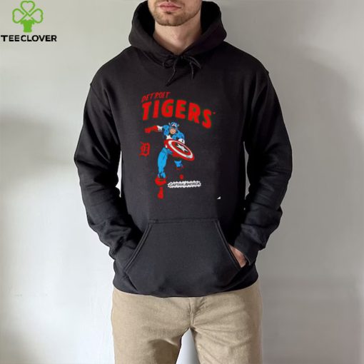 Detroit Tigers Captain America Marvel retro hoodie, sweater, longsleeve, shirt v-neck, t-shirt