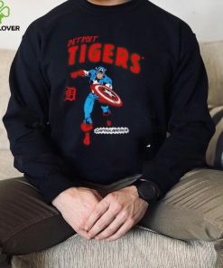 Detroit Tigers Captain America Marvel retro hoodie, sweater, longsleeve, shirt v-neck, t-shirt