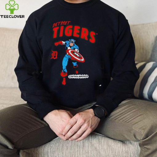 Detroit Tigers Captain America Marvel retro hoodie, sweater, longsleeve, shirt v-neck, t-shirt