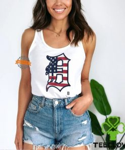 Detroit Tigers D logo x Flag of the United States shirt