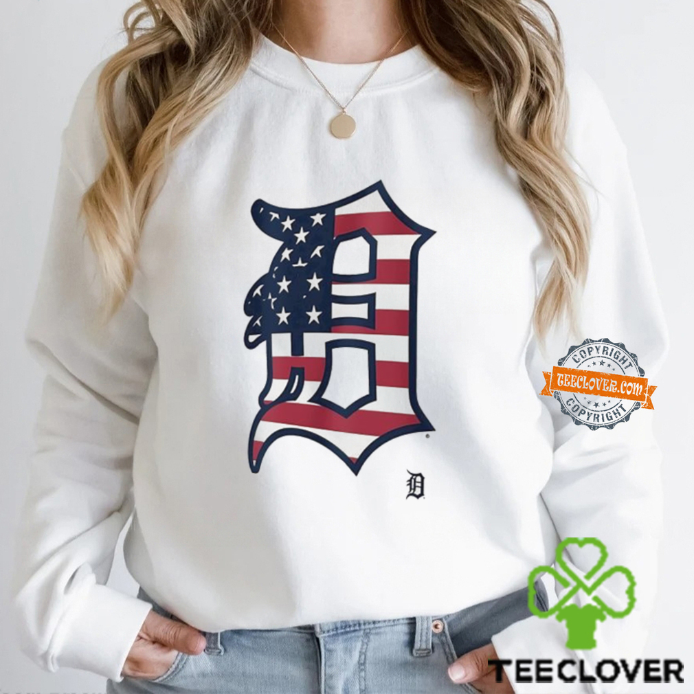 Detroit Tigers D logo x Flag of the United States shirt Detroit Tigers D logo x Flag of the United States shirt