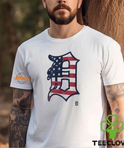 Detroit Tigers D logo x Flag of the United States shirt 2 Detroit Tigers D logo x Flag of the United States shirt