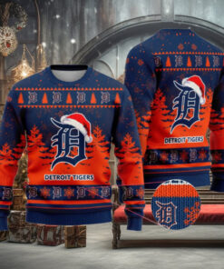 Detroit Tigers Funny Christmas Ugly Sweater