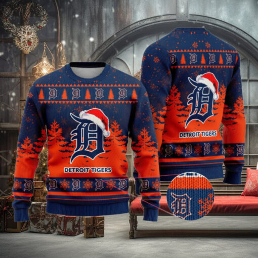 Detroit Tigers Funny Christmas Ugly Sweater