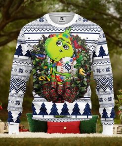 Detroit Tigers Grinch Hug Christmas Ugly Sweater