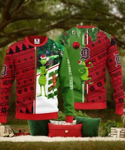 Detroit Tigers Grinch & Scooby doo Christmas Ugly Sweater 1