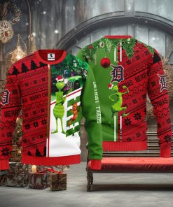 Detroit Tigers Grinch & Scooby doo Christmas Ugly Sweater 1