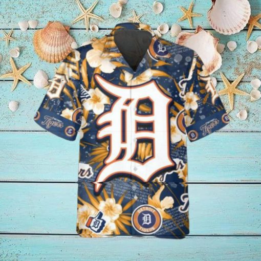 Detroit Tigers Hawaiian Shirt, MLB Hawaiian Shirt Gift For Fans