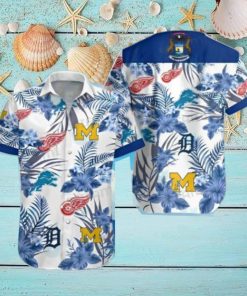 Detroit Tigers Hawaiian Shirt Red Wings Lions Wolverines Detroit Tigers Gift 1 Detroit Tigers Hawaiian Shirt Red Wings Lions Wolverines Detroit Tigers Gift