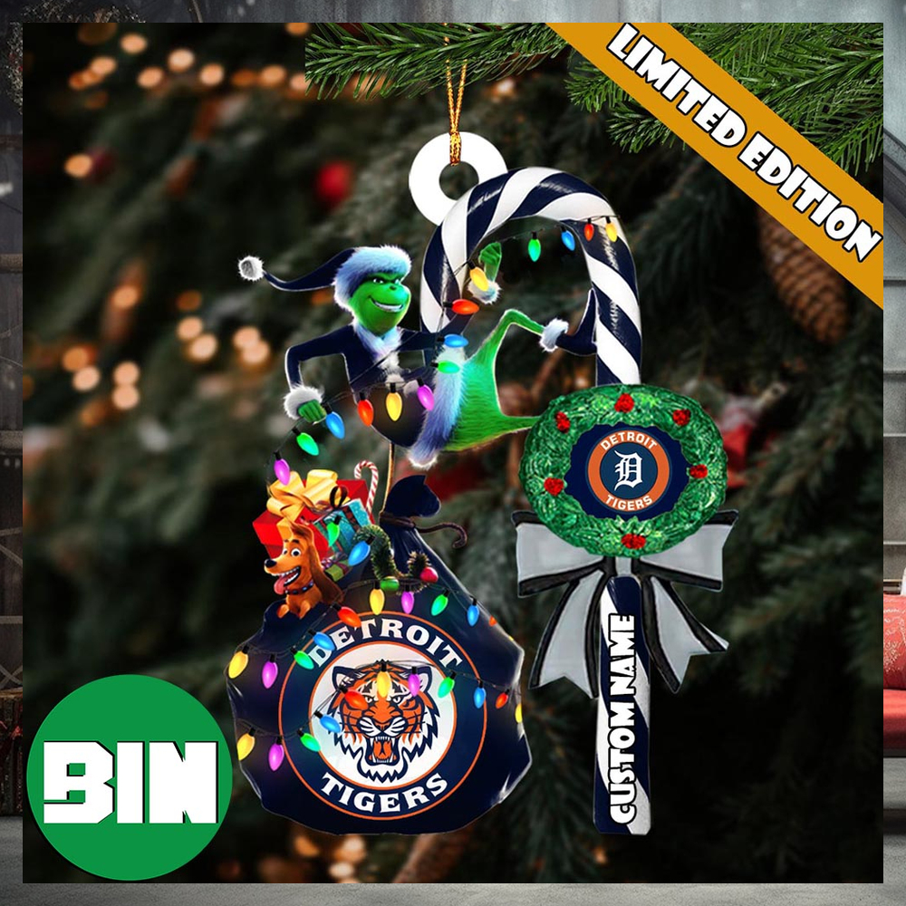 Detroit Tigers MLB Custom Name Grinch Candy Cane Tree Decorations Xmas 2023 Gift Christmas Ornament_41584534 1 Detroit Tigers MLB Custom Name Grinch Candy Cane Tree Decorations Xmas 2023 Gift Christmas Ornament_41584534 1