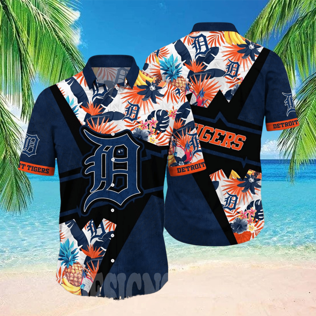 Detroit Tigers MLB Floral 3D All Over Printed Hawaiian Shirt Detroit Tigers MLB Floral 3D All Over Printed Hawaiian Shirt