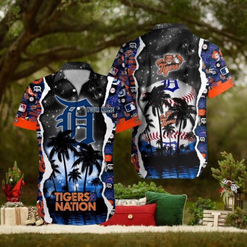 Detroit Tigers MLB Hawaiian Shirt Custom Name 3D All Over Printed Hawaii Shirt