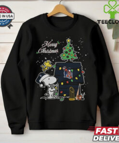 Detroit Tigers Merry Christmas With Snoopy Baby T Shirt