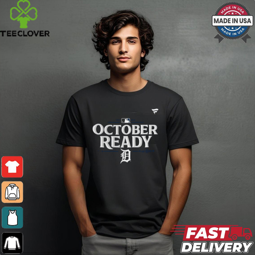Detroit Tigers October Ready 2024 MLB Postseason Locker Room T Shirt Detroit Tigers October Ready 2024 MLB Postseason Locker Room T Shirt