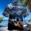 Detroit Tigers Palm Sunset Hawaiian Shirt