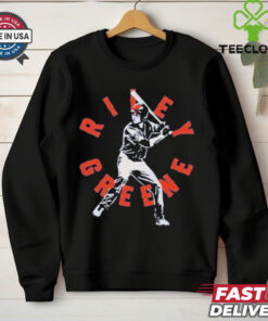 Detroit Tigers Riley Greene Baseball Team Swing Pose Shirt