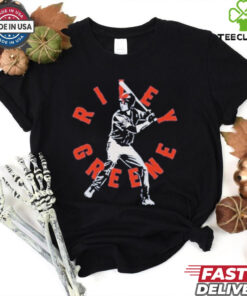 Detroit Tigers Riley Greene Baseball Team Swing Pose Shirt