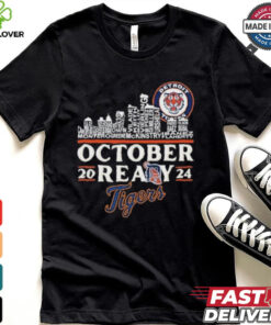 Detroit Tigers Skyline Players Name October Ready 2024 Shirt