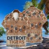Tiki Motifs And Red Sox Logo Tropical Hawaiian Shirt
