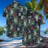 Navy Hibiscus Flowers Boston Red Sox Hawaiian Shirt