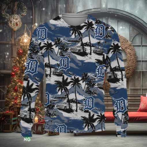 Detroit Tigers Tropical Patterns For Fans Club Gifts Ugly Xmas Sweater Gift Holidays