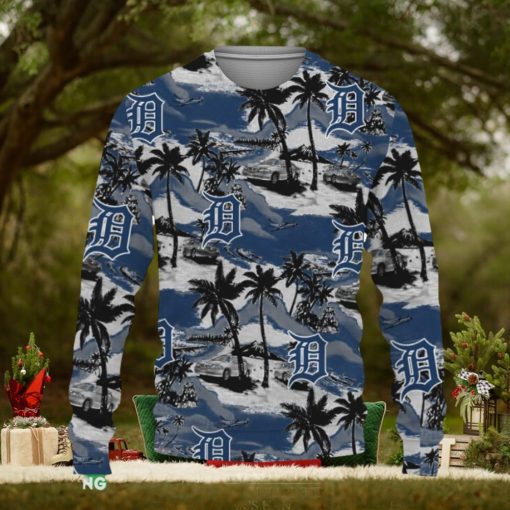 Detroit Tigers Tropical Patterns For Fans Club Gifts Ugly Xmas Sweater Gift Holidays