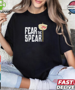 Detroit Tigers Tyler Holton wearing Fear the spear shirt