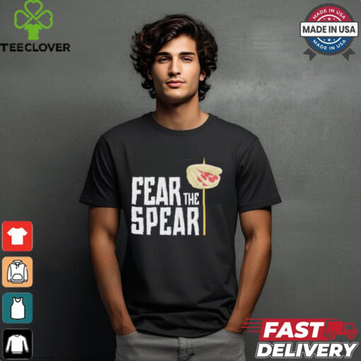 Detroit Tigers Tyler Holton wearing Fear the spear shirt