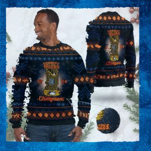 Detroit Tigers World Series Champions MLB Cup Ugly Christmas Sweater Sweatshirt Party