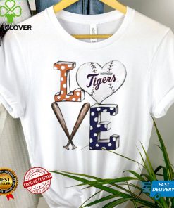 Detroit Tigers baseball love shirt