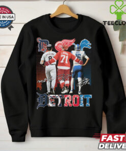 Detroit Tigers – Detroit Red Wings – Detroit Lions Signature Shirt 2 Detroit Tigers – Detroit Red Wings – Detroit Lions Signature Shirt