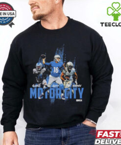 Detroit football motor city trio shirt