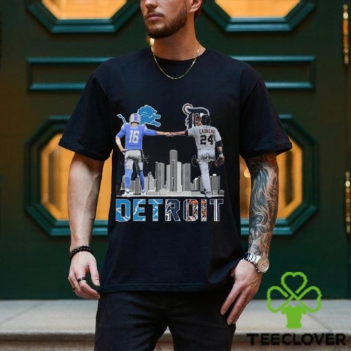 Detroit goff and cabrera skyline signatures 2023 shirt